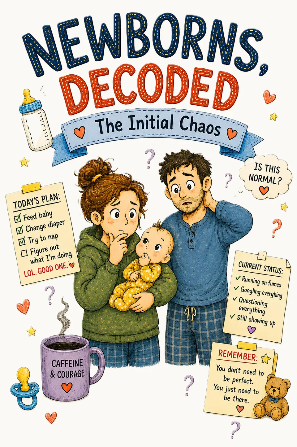 Cover of Newborns, Decoded — The Initial Chaos
